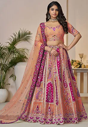 embroidered-art-silk-lehenga-in-peach-v1-lgm518