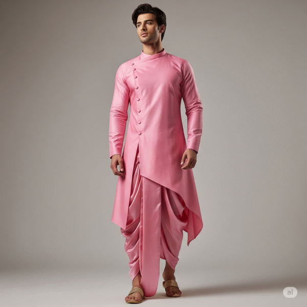 Modern Asymmetric Design Kurta Pajama