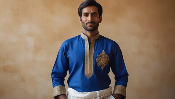 Royal Blue Kurta - Image 3
