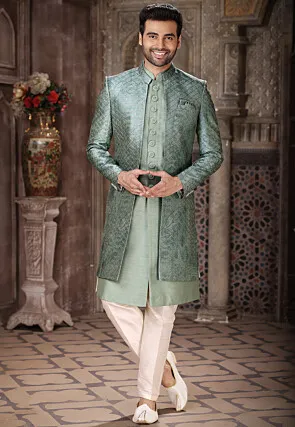 digital-printed-art-silk-layered-sherwani-in-dusty-green-v1-mly967
